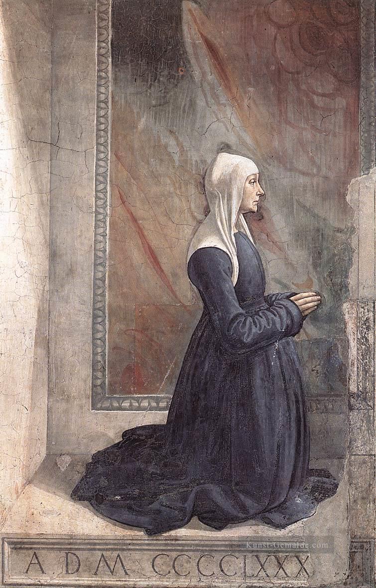 Porträt des Spenders Nera Corsi Sassetti Florenz Renaissance Domenico Ghirlandaio Ölgemälde